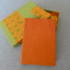 Agenda Diaria de Piel color naranja