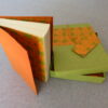 Agenda Diaria de Piel color naranja