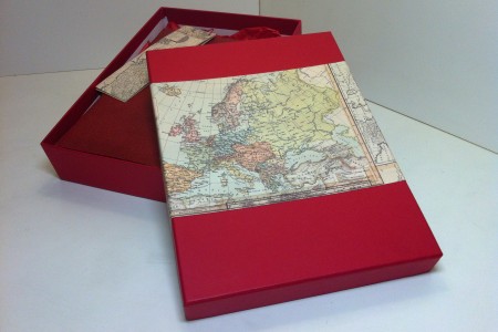 Agenda Diaria de Piel en Color Rojo