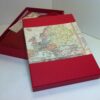 Agenda Diaria de Piel en Color Rojo