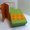 Agenda Diaria de Piel color naranja